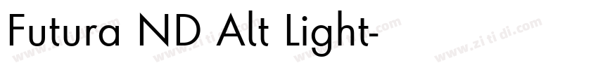 Futura ND Alt Light字体转换